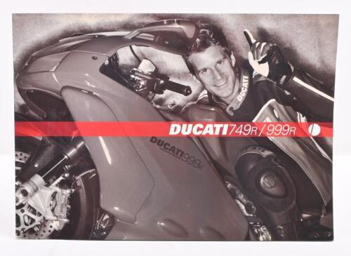 DUCATI: A 2004 Ducati 749R/999R sales brochure, fold out format with Italian, English & Japanese text.