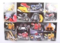 DUCATI: A Ducati 2000&nbsp;Model Year & Range sales&nbsp;brochure, large fold out format with colour imagery. - 2
