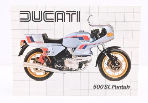 DUCATI: A double sided single sheet 1981 Ducati 500 SL Pantah sales brochure