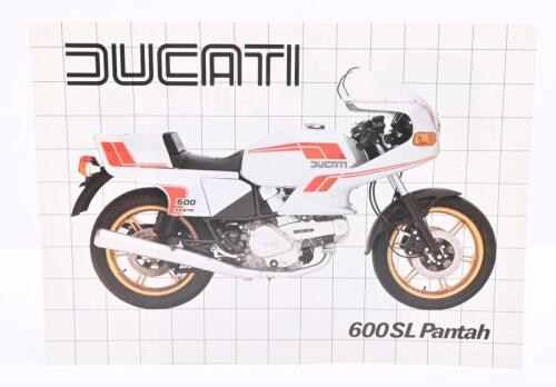 65 · DUCATI: A double sided single sheet 1982 Ducati 600 SL Pantah sales brochure