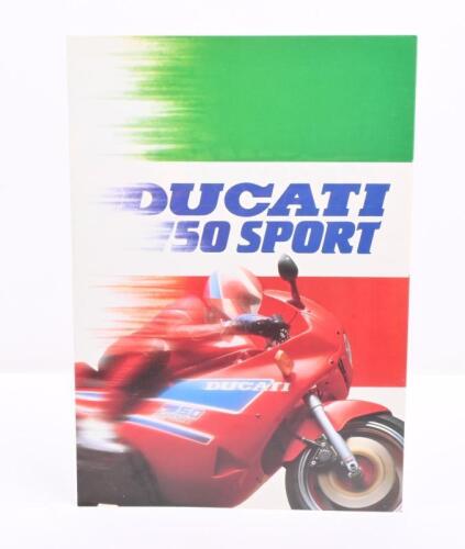 68 · DUCATI: A fold out 1988 Ducati 750 Sport sales brochure