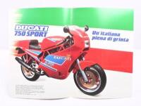 DUCATI: A fold out 1988 Ducati 750 Sport sales brochure - 2