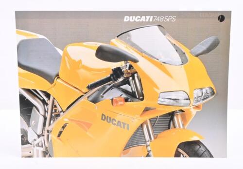 DUCATI: A double sided single sheet 1998 Ducati 748 SPS sales brochure