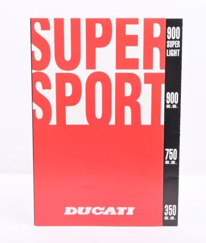 71 · DUCATI: A 1993 Ducati 900 SL, SS, 750 SS, 350 SS fold out sales brochure