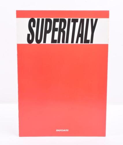72 · DUCATI: A 1992 Ducati Superitaly 750 SS fold out sales brochure