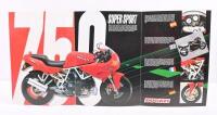 DUCATI: A&nbsp;1992 Ducati Superitaly 750 SS fold out sales brochure - 3