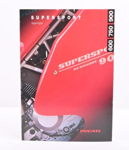 DUCATI: A 1995 Ducati Supersport Superlight 900, 750, 600 SS fold out sales brochure
