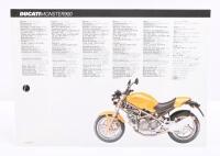 DUCATI: A&nbsp;1998 Ducati 900 Monster double sided single sheet sales&nbsp;brochure. - 2