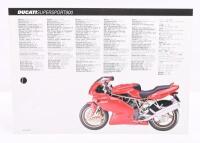 DUCATI: A&nbsp;1998 Ducati 900 Super Sport&nbsp;double sided single sheet sales brochure. - 2