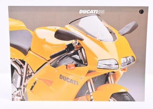 78 · DUCATI: A 1998 Ducati 916 double sided single sheet sales brochure