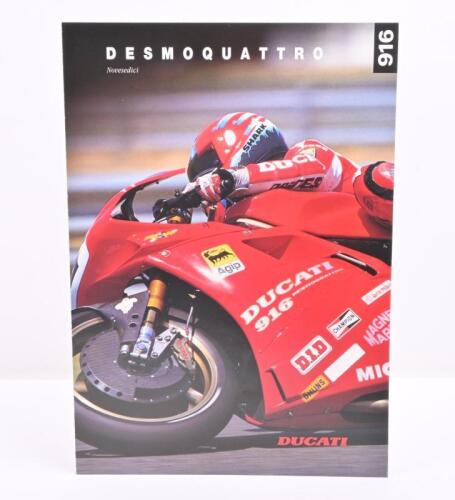 81 · DUCATI: A 1995 Ducati 'Desmoquattro Novesdici' 916 fold out sales brochure