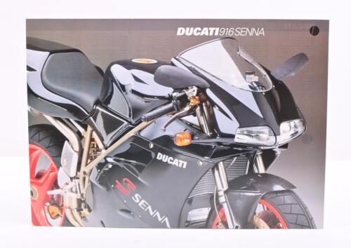 83 · DUCATI: A 1998 Ducati 916 Senna double sided single sheet sales brochure
