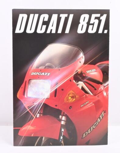 89 · DUCATI: A 1990 Ducati 851 colour fold out sales brochure