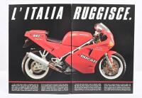 DUCATI: A&nbsp;1991 Ducatti 851 fold out sales brochure - 2