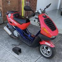 2001&nbsp;Italjet Dragster 180 Scooter (red) -Project [Brunswick] - 9