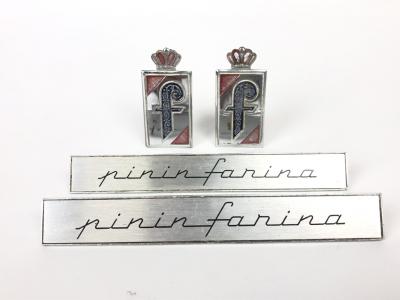 FERRARI: Four original Pininfarina badges as used on the Ferrari 365 series