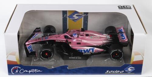 ALPINE: A NOS 1:18 scale Solido Alpine A522 Bahrain GP 2022 F. Alonso die-cast model