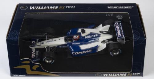 WILLIAMS: A NOS 1:18 scale Minichamps Formula 1 Williams BMW 2002 FW24 Juan Pablo Montoya diecast model