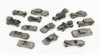 PEWTER CARS: A collection of fifteen Franklin Mint pewter classic cars, each approximately&nbsp;7.5cm high&nbsp;