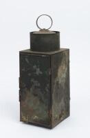 LAMP: An early 'Star' lamp, lit by candle, 40cm high, 14.5cm wide&nbsp; - 2