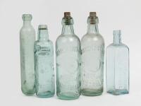 BOTTLES: Five&nbsp;various branded Australian bottles including, 'J. Eastman & Co Broken Hill', 'Narracoorte'