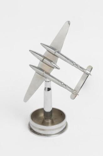 P38: A WWII P38 trench art, made from bullets, 25cm high