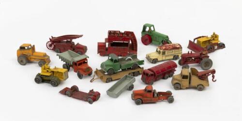 MODELS: A collection of 15 commercial vehicle models made by 'Lesney', in play worn condition.