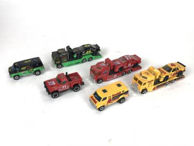 MATCHBOX: Three Matchbox Racing Transporters. 'Kodak', 'Mello Yellow', 'Brie Elliot' racing teams