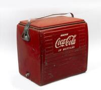 COCA COLA: A vintage 1950s&nbsp;'Drink Coca Cola In Bottles' Cooler. 44.5cm high&nbsp;