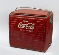 COCA COLA: A vintage 1950s&nbsp;'Drink Coca Cola In Bottles' Cooler. 44.5cm high&nbsp; - 2