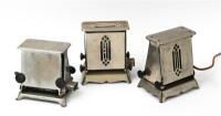 TOASTERS: A collection of 3&nbsp;Australian made 1943 'Hotpoint' 'Special' Chrome steel Toasters with black Bakelite knobs, not tested&nbsp;