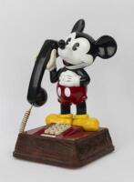 MICKEY MOUSE: A collection of Mickey Mouse memorabilia including a vintage Mickey Mouse telephone, as well as a Minnie Mouse ceramic jar.&nbsp;&nbsp;