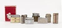 LIGHTERS: A collection of seven cigarette lighters including a 'Craven A' branded lighter a&nbsp;'Thorens' Swiss made lighter and others.&nbsp;