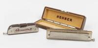 HARMONICA: Two harmonicas including&nbsp;M. Hohner boxed and Chrometta 10 M. Hohner&nbsp;