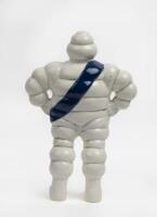 MICHELIN: A decorative circa 1990s/2000s ceramic&nbsp;Bibendum&nbsp;standing figure stamped to base 'Fabrique en France', 30cm high - 2