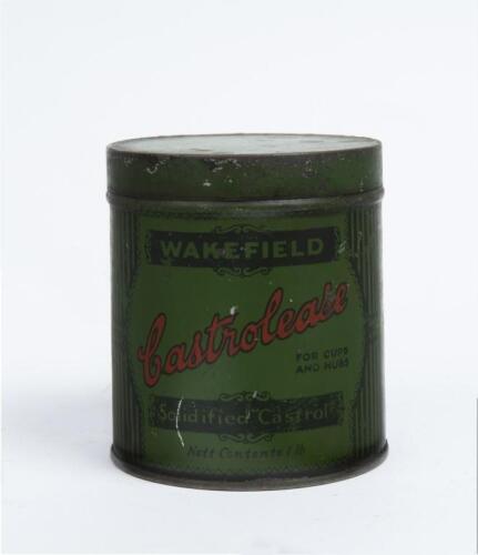 CASTROL: A vintage Wakefield Castrol grease tin