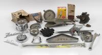 CAR PARTS: A collection of various car parts, predominantly Ford, including badges, gauges and other parts.&nbsp;