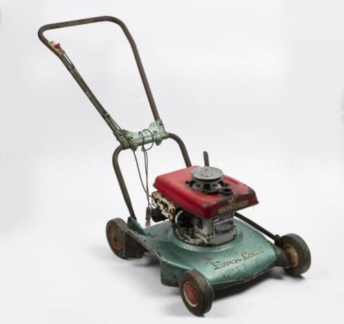 SUPA-SWIFT: An old vintage 'Supa-Swift' lawn mower, 77cm high, 47.5cm wide