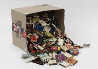 MATCHES: A large collection of vintage match books and boxes.