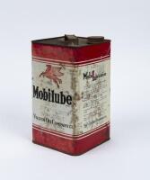MOBILUBE: A one quart 'Mobilube Vacuum Oil Company' can.&nbsp; - 2