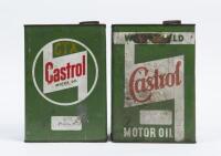 CASTROL: Two 'Wakefield' hockey stick logo 'Castrol&nbsp;Motor Oil' cans.&nbsp; - 2