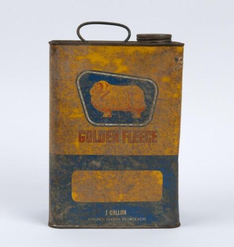 GOLDEN FLEECE: A one gallon 'Golden Fleece' can.