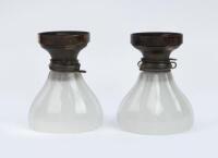 LIGHTS: A pair&nbsp;of milk white&nbsp;glass lights.&nbsp;