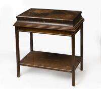 CUTLERY: A&nbsp;Viner and&nbsp;Hall, Sheffield cutlery canteen in fitted timber standing case&nbsp;, 73cm high, 68cm wide - 2