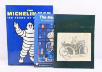 MICHELIN: A collection of three&nbsp;'Michelin Man' books and a 'Michelin Tyre Centre' design advertising stand. - 4