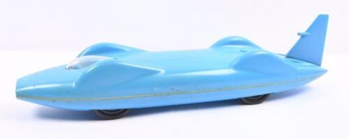 BLUEBIRD: A circa 1963 commemorative plastic model of Donald Campbell's 'Bluebird-Proteus CN7', 38.5cm long