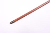 CANE: An antique&nbsp;processional cane with bone handle, likely stag. 88cm tall. - 4