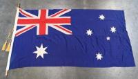 FLAG: A circa 1950s large Australian flag, 221cm high, 114cm wide