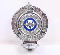 RACV: An early Royal Automobile Club of Victoria Associate (RACV) badge by 'Angus & Coote Sydney' members number '8132'. 10cm wide, 14cm high. - 4