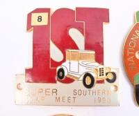 SWAP MEETS: A collection of four badges from Victorian swap meets including Bendigo 1986,87 & 91 and one other, largest 7cm wide. - 5